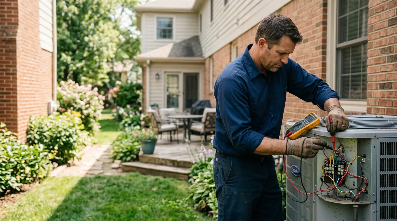 HVAC technician working near Temple Terrace, FL